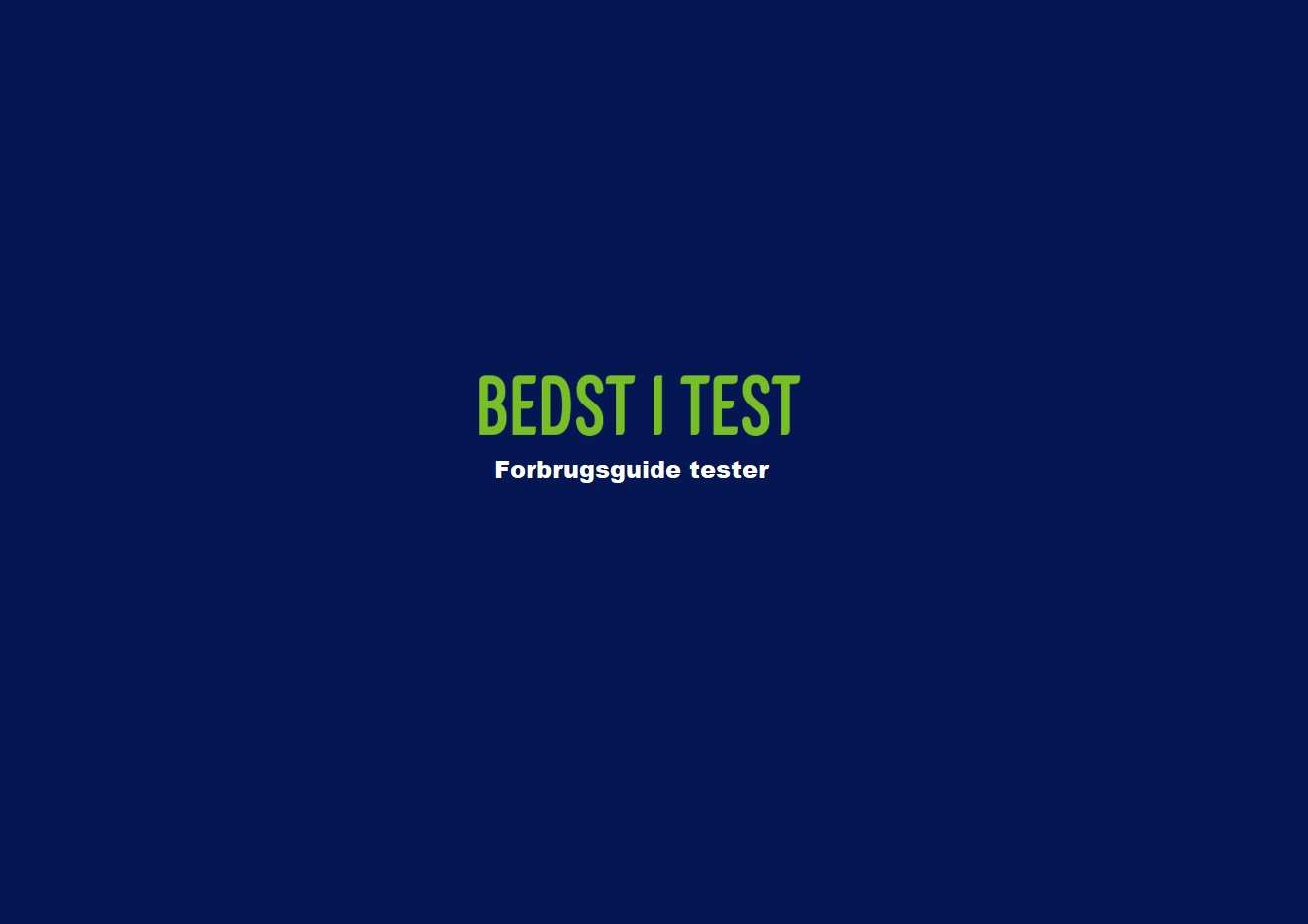 Forbrugsguide tester bedst i test produkter